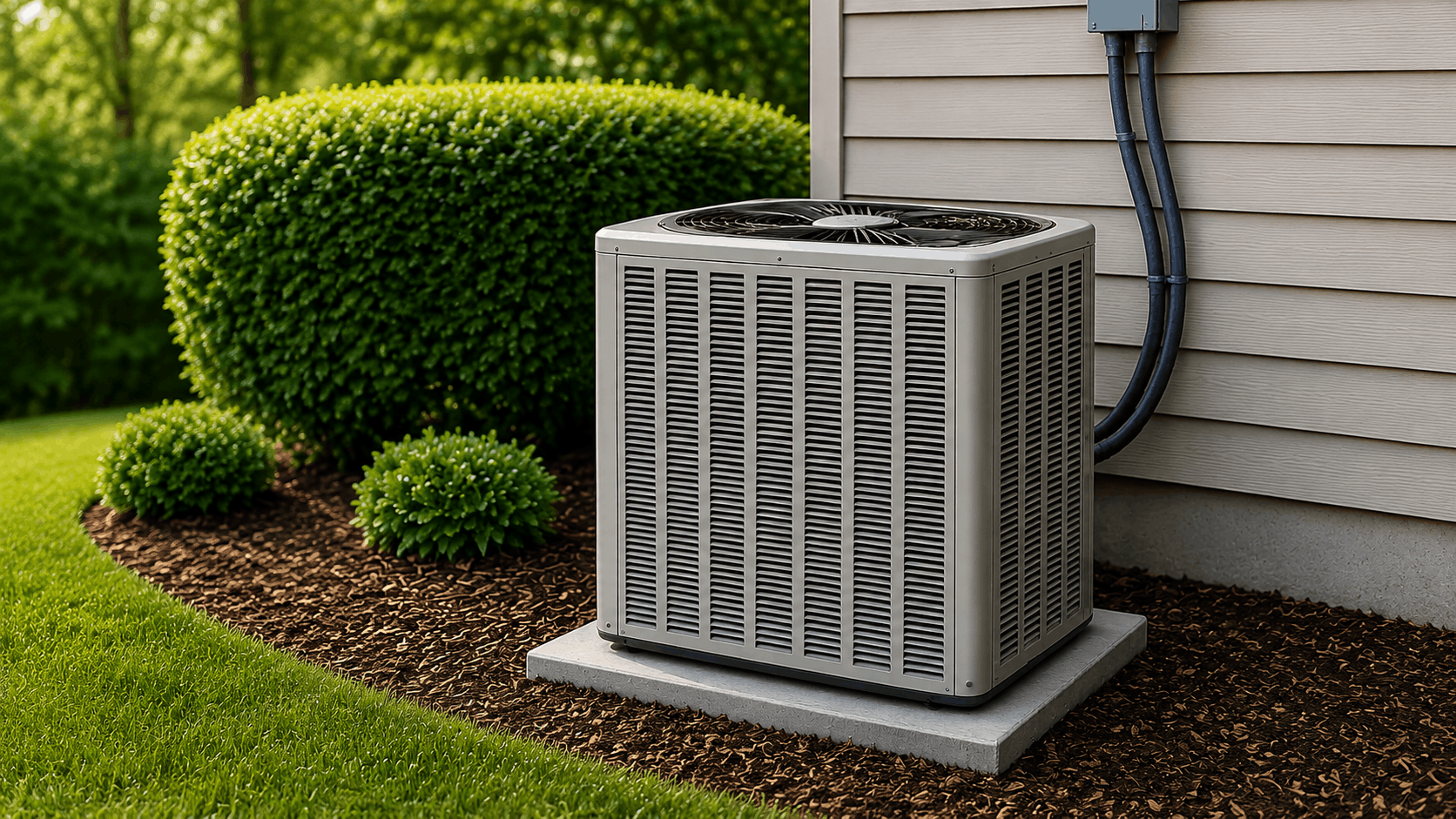 Hawkins HVAC technician inspecting a residential AC unit in Florida